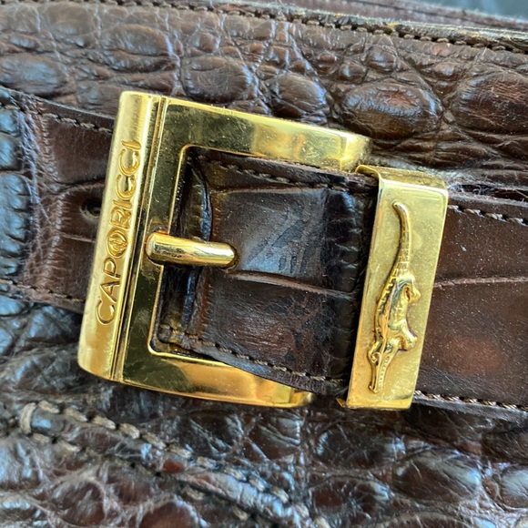 Caporicci genuine alligator boot size 8 dark brown - Picture 6 of 14